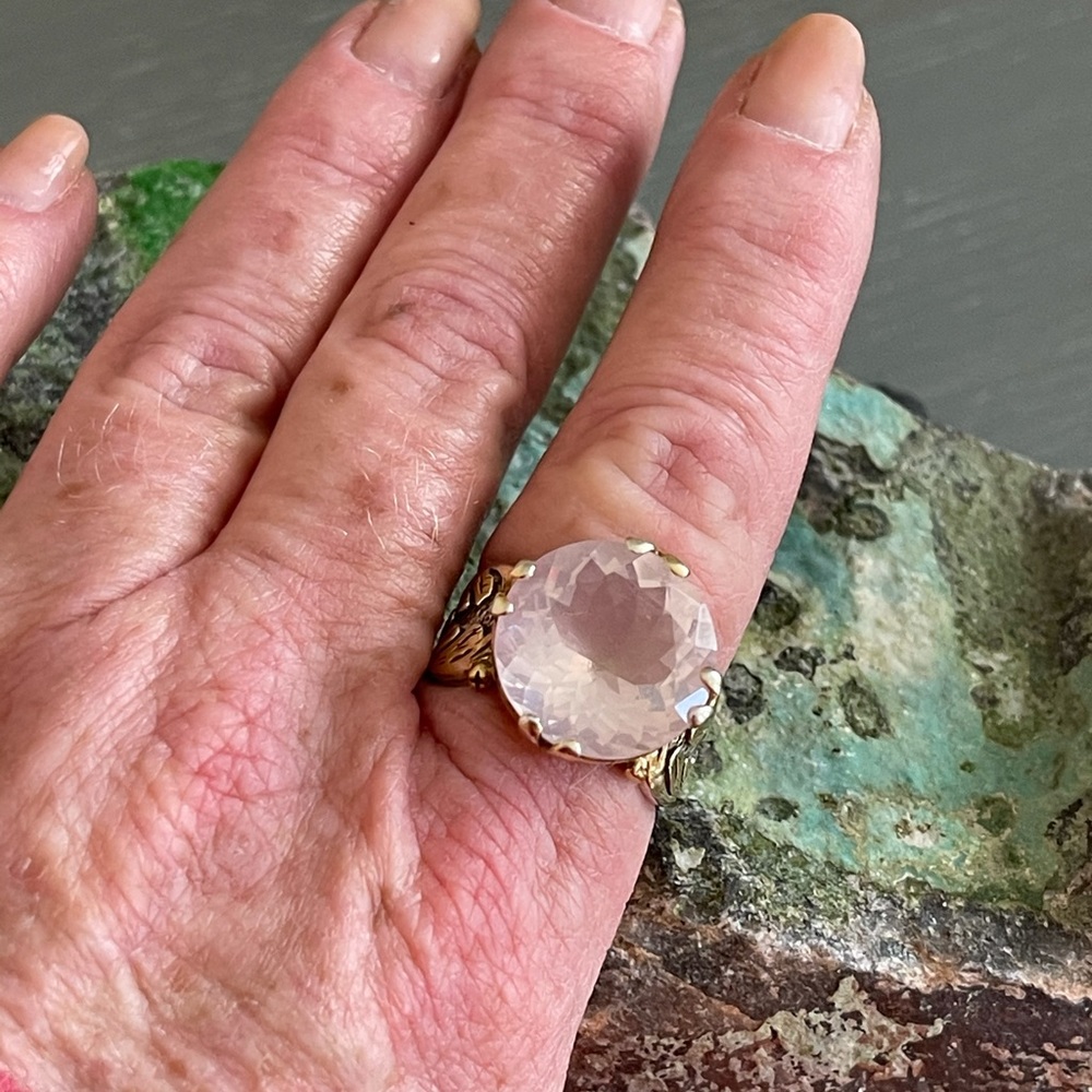 White Topaz Sterling Silver Statement Ring - image 7